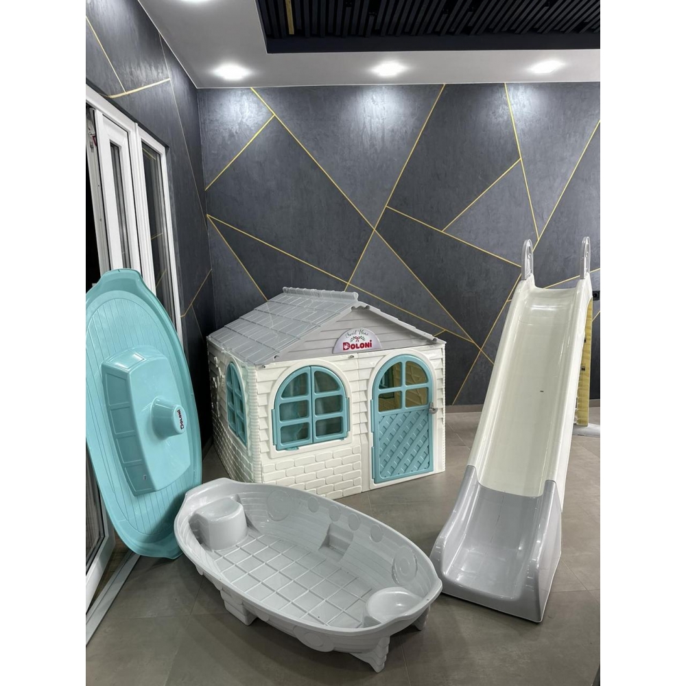 Набір XL Будинок, пісочниця, гірка 243 см